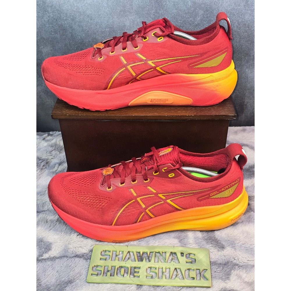 ASICS Gel-Kayano 31 Limited Edition Cranberry/Habanero Mens Sz 12 Extra Wide